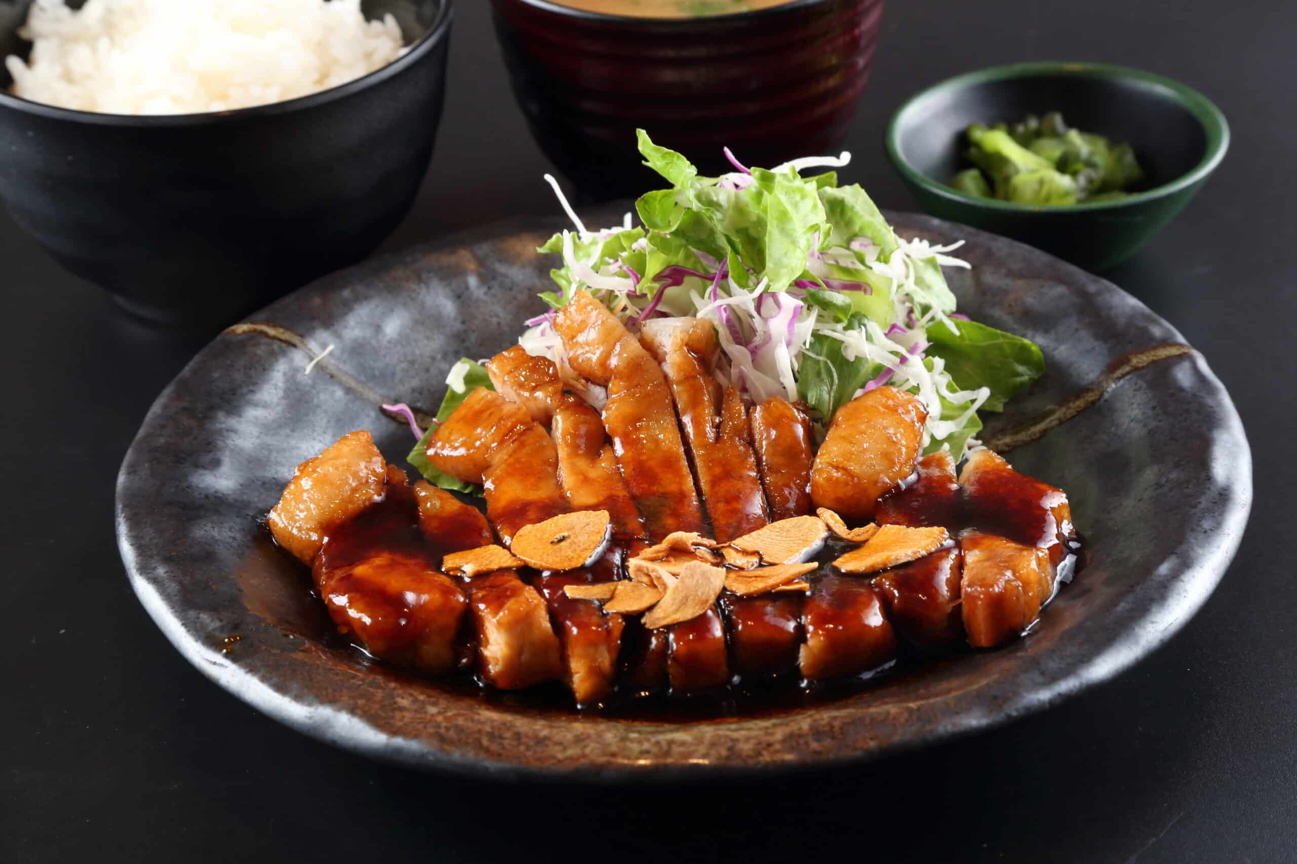 トンテキ定食(照り焼き)